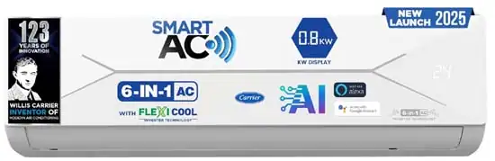 Carrier 1.5 Ton 3 Star Wi-Fi Smart Split AC