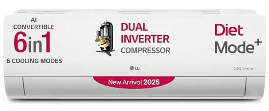 LG 1.5 Ton 5 Star Dual Inverter Split AC